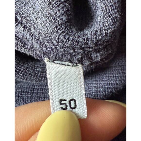 Dolce & Gabbana Silk Long Sleeve Button Front Hoodie Navy Blue Women Sz 14 EU 50 - Picture 4 of 13